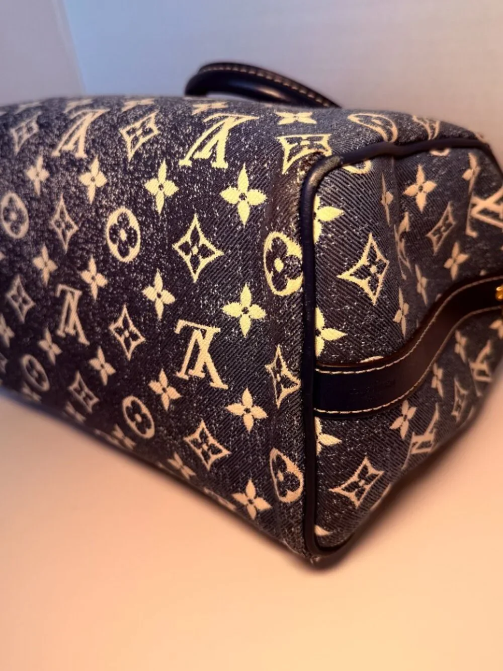 louis vuitton monogram jacquard denim speedy bandoulière 25